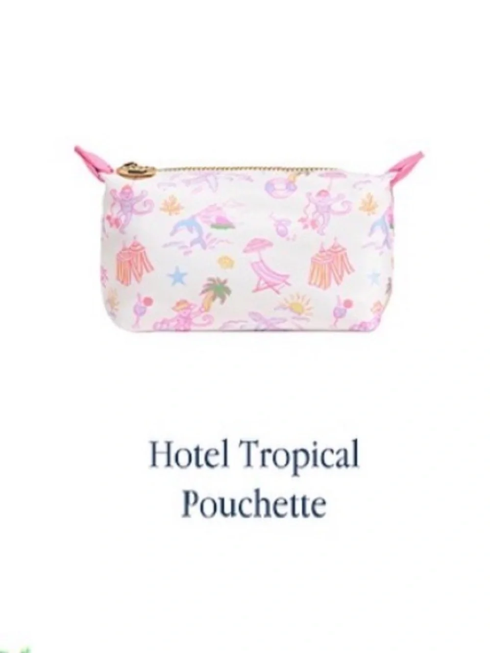 Stoney Clover Lane x Roller Rabbit Hotel Tropical Pouchette Bag